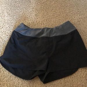 Black athletic shorts